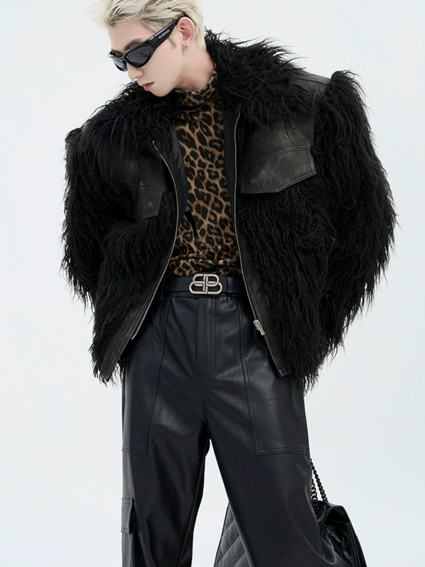 SWITCHABLE ECO FUR PU JACKET MNW1526
