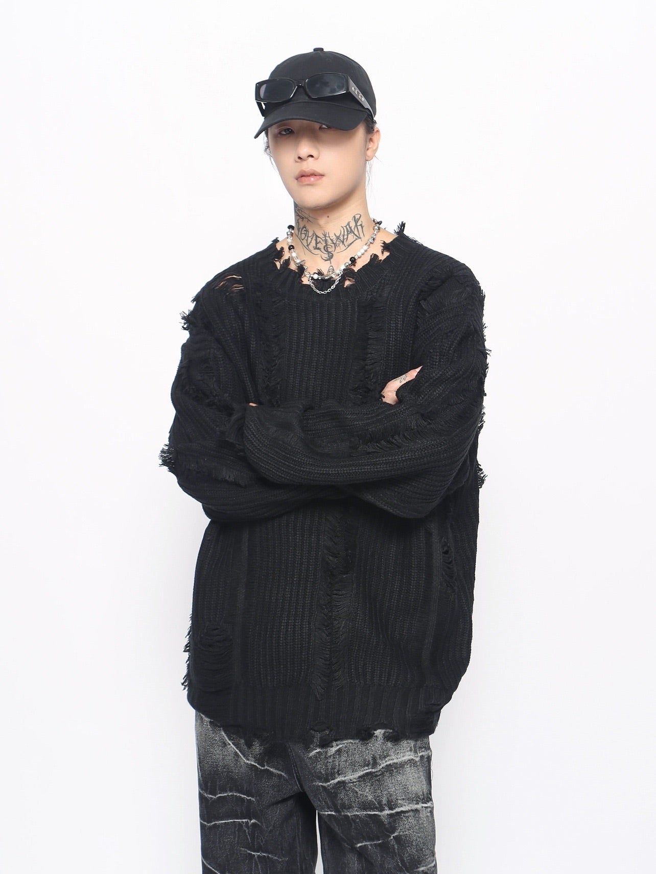 VOID DAMAGE KNIT MNW2044