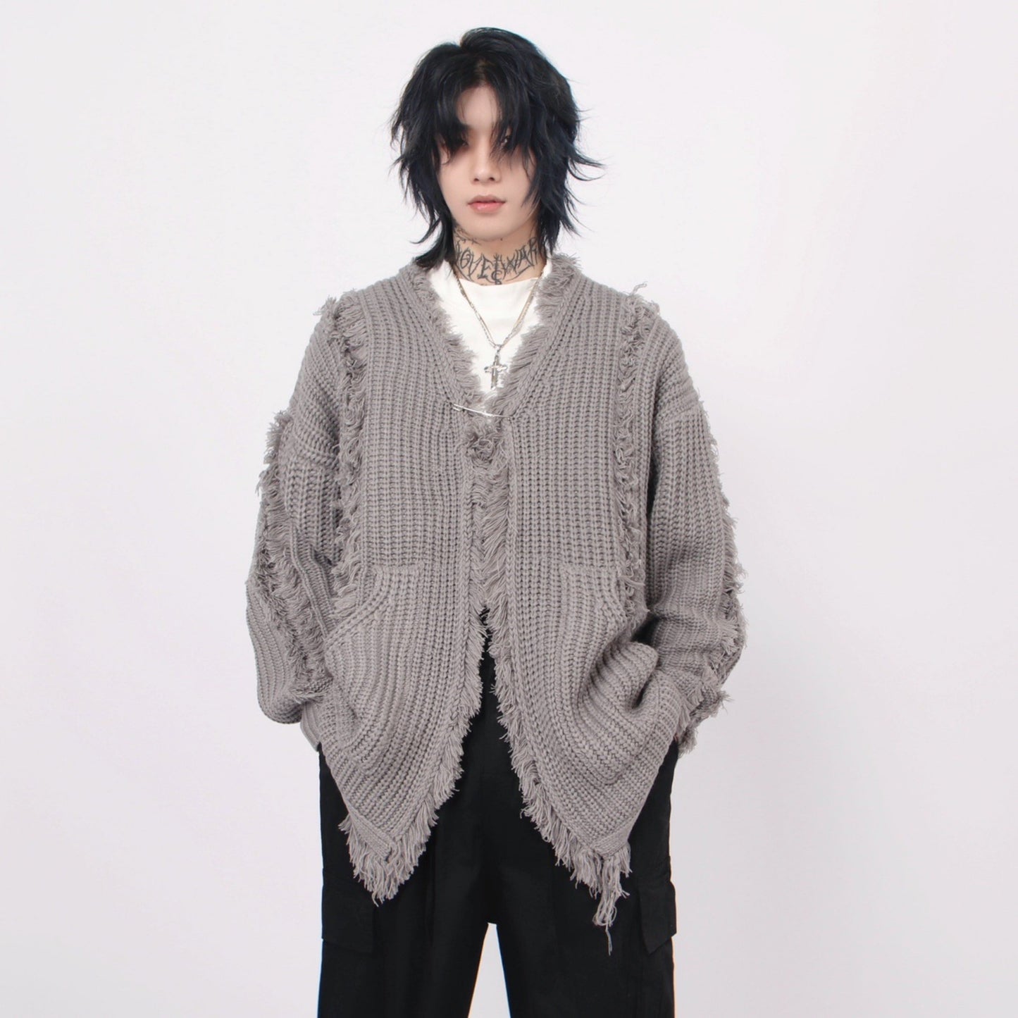 ROUGH DAMAGE CARDIGAN MNW1445