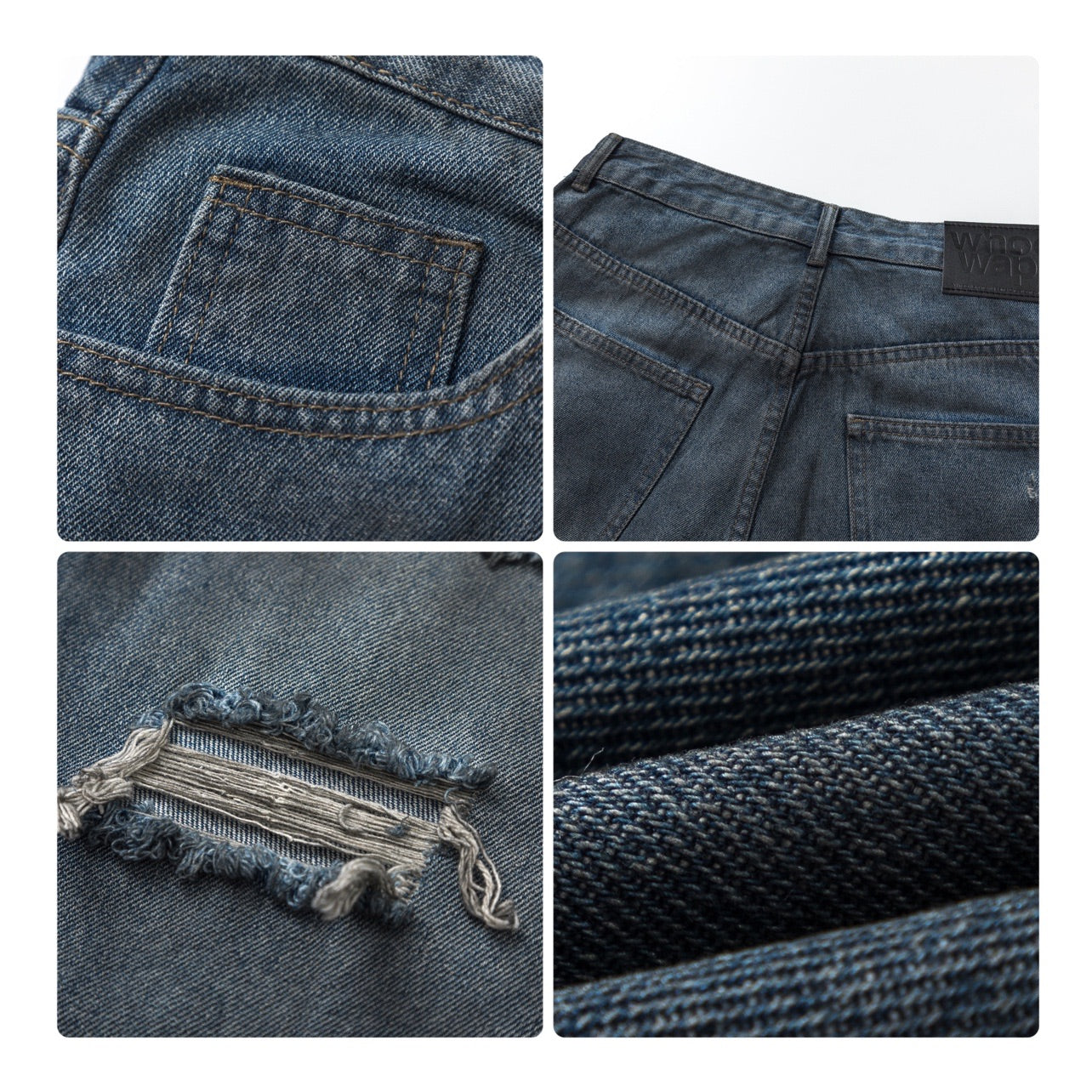 ROUGH HOLE DENIM MNW1862