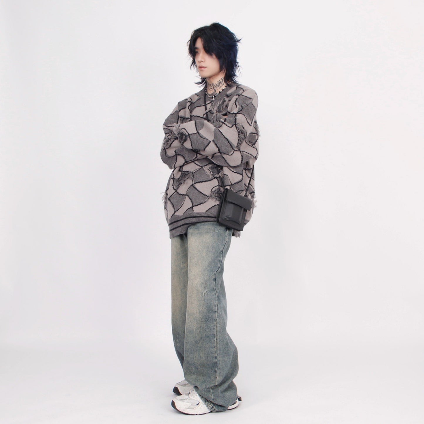 GEOMETRIC WAVE KNIT MNW1444