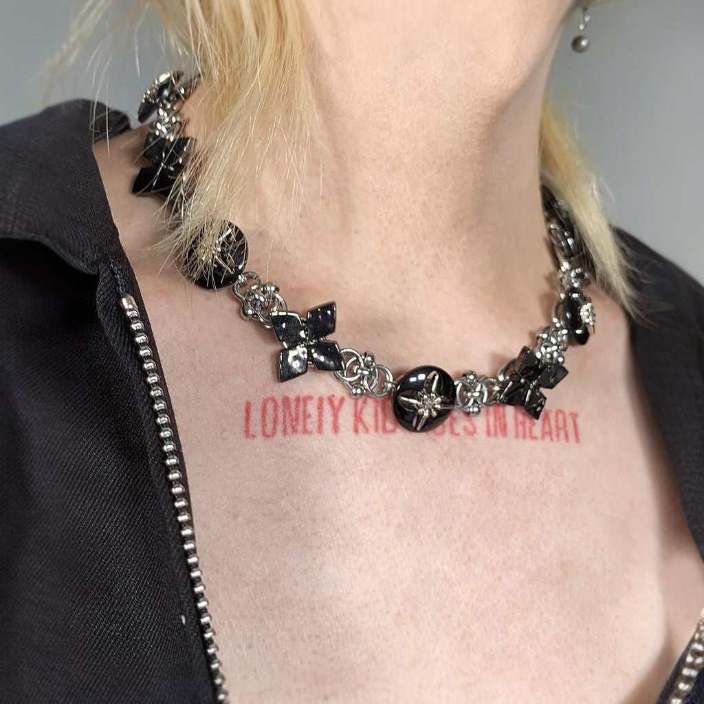 METAL LOCK NECKLACE MNW923