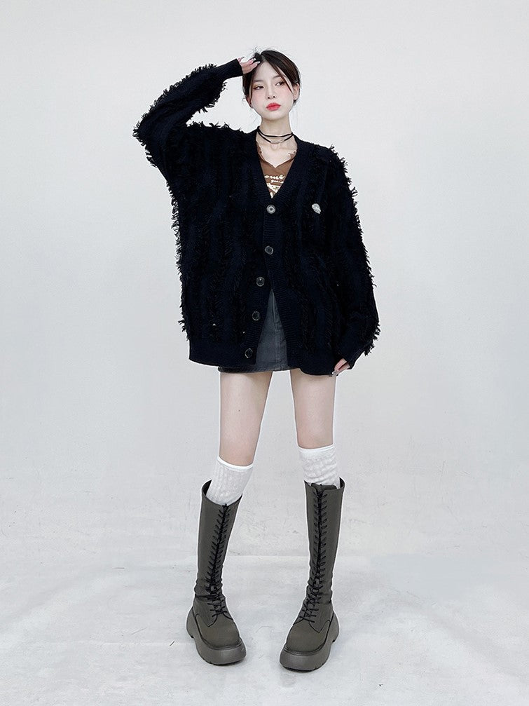 FRINGE CARDIGAN MNW1294