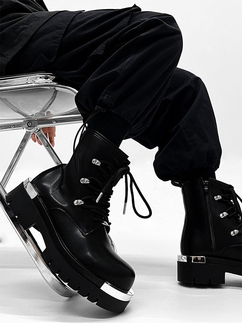 METAL LACE UP BOOTS MNW1254