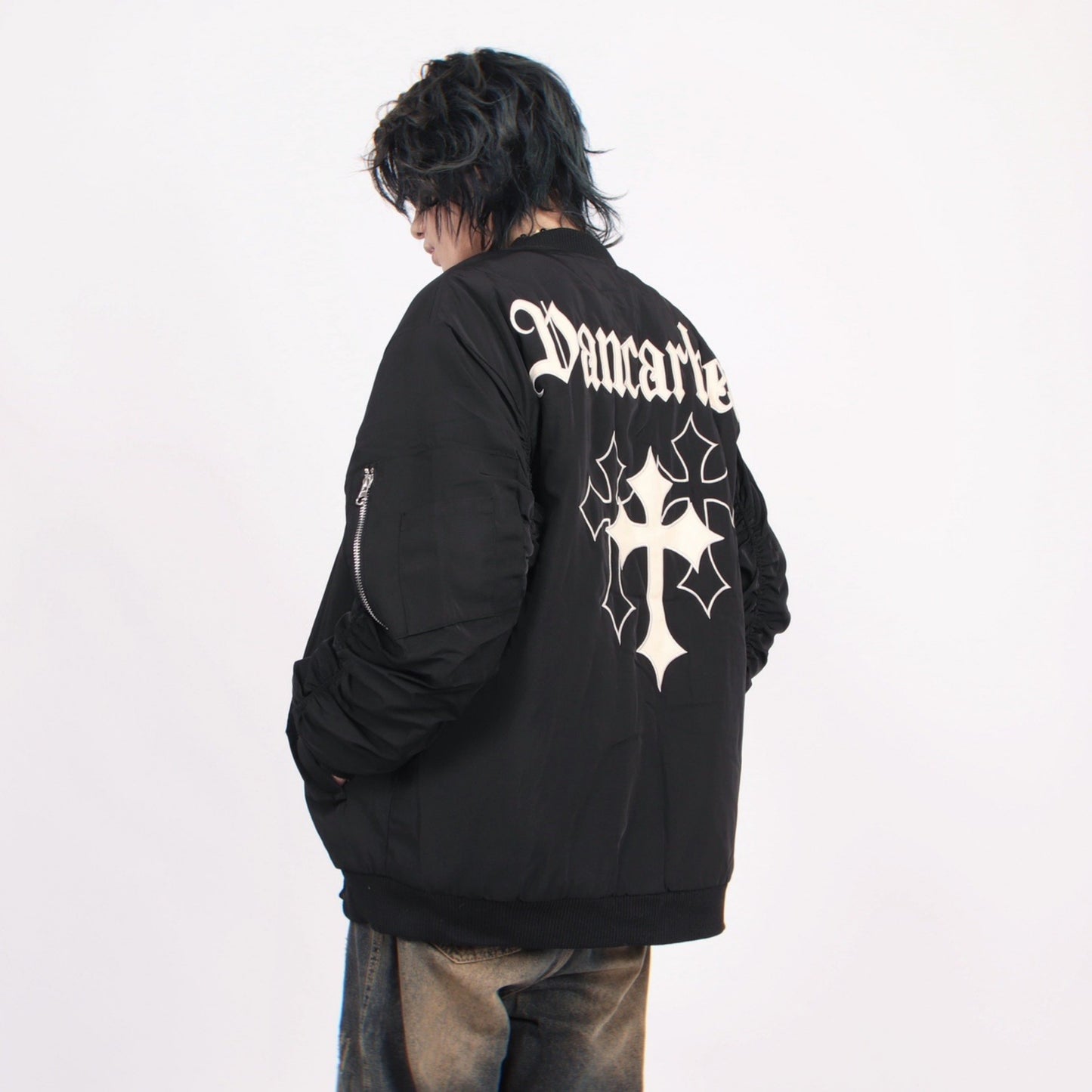 CROSS SHIRRING BLOUSON MNW1457