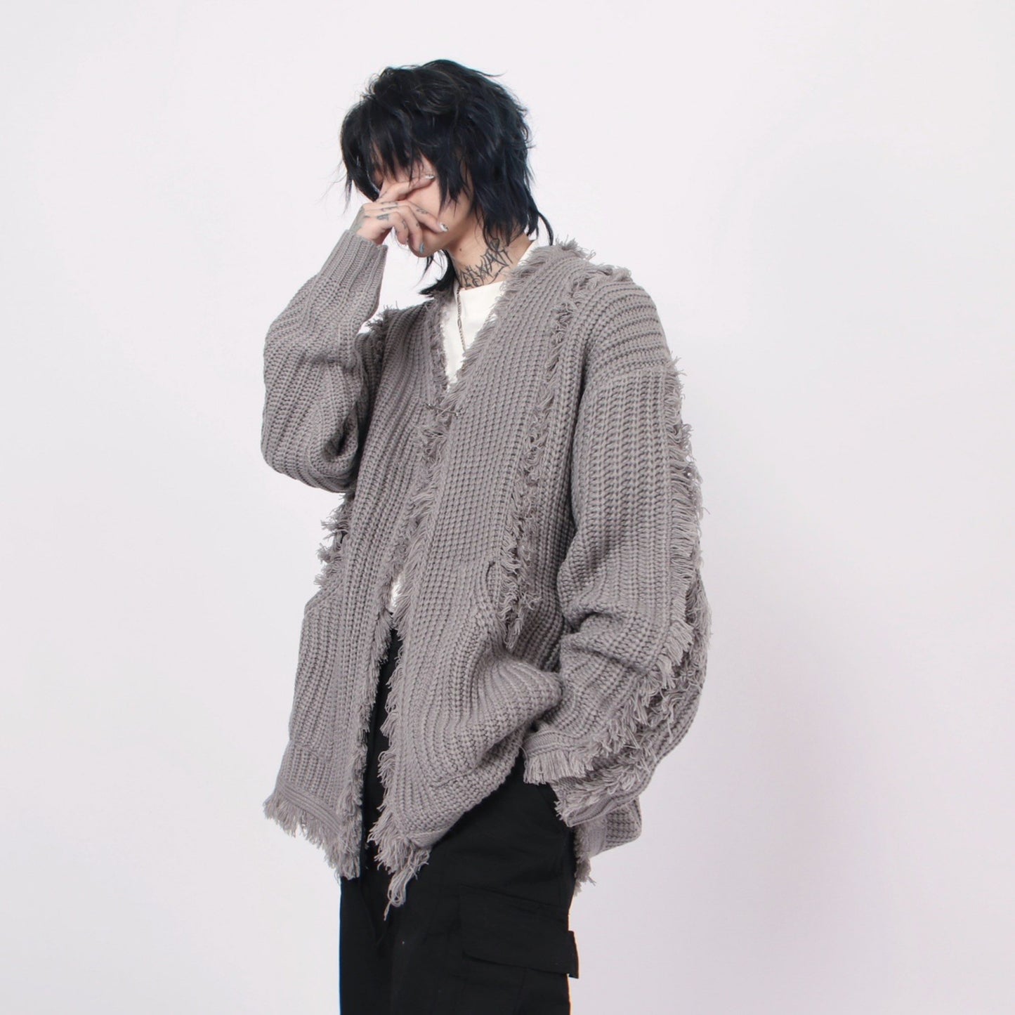 ROUGH DAMAGE CARDIGAN MNW1445