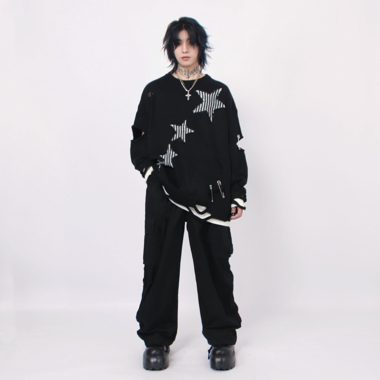 STAR DAMAGE KNIT MNW1278