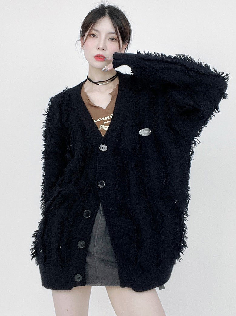 FRINGE CARDIGAN MNW1294