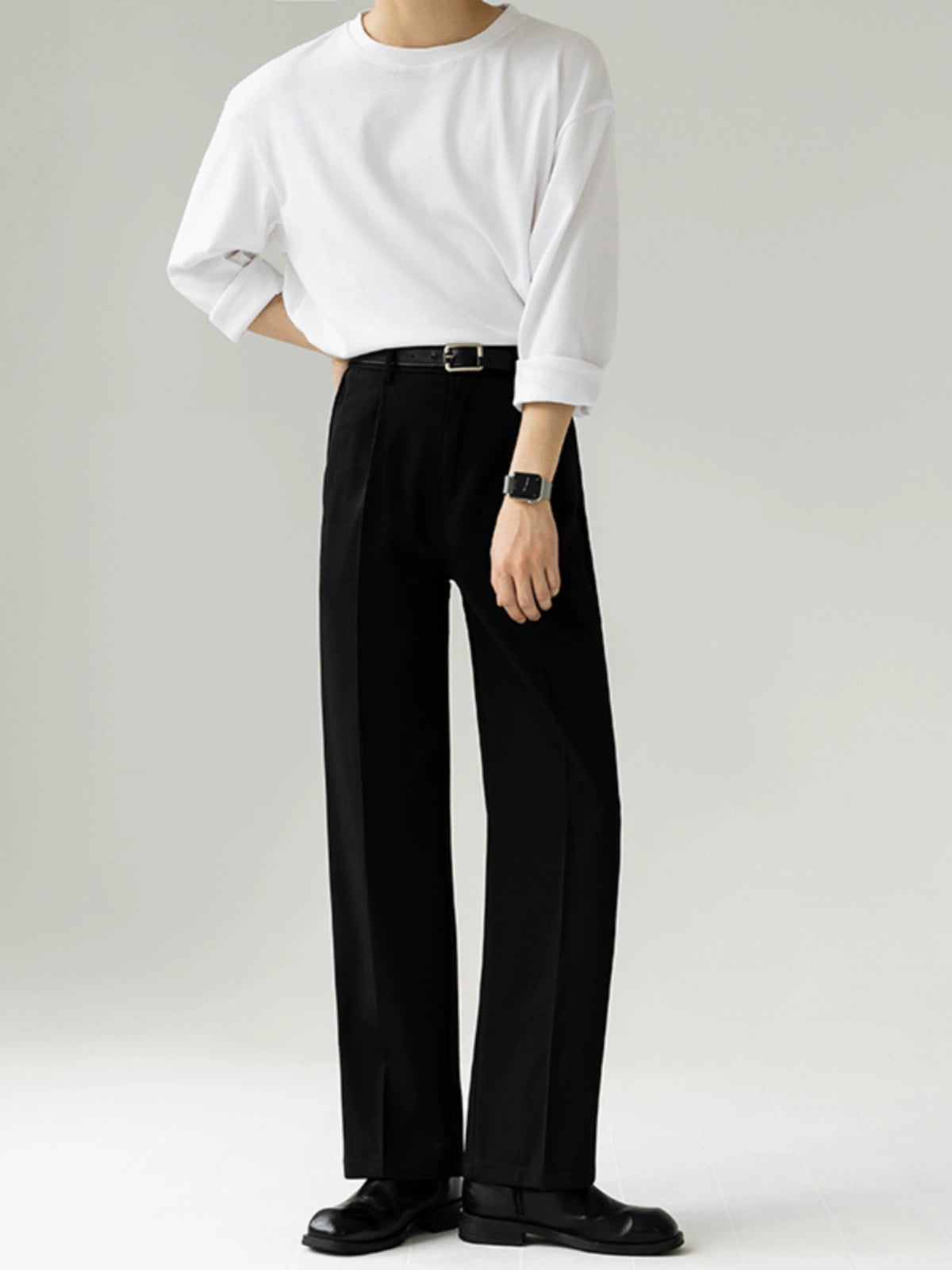 STYLISH STRAIGHT SLACKS MNW1952