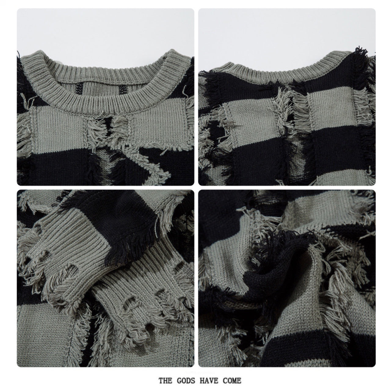 STAR BORDER DAMAGE KNIT MNW1893