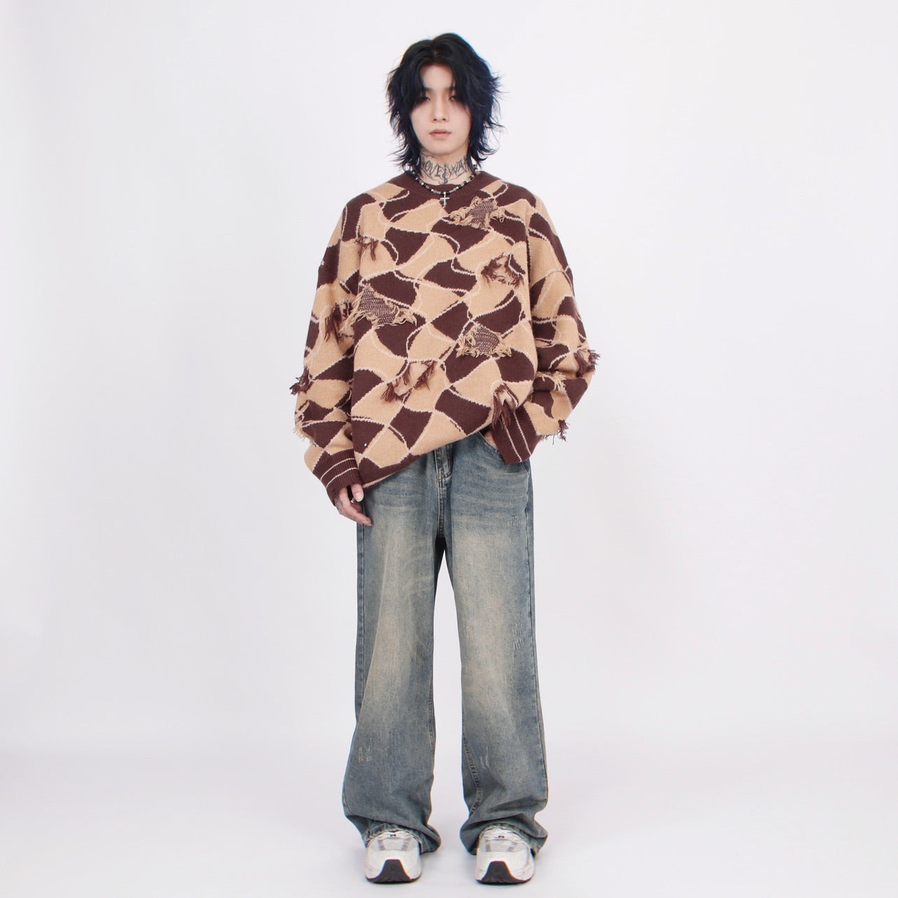 GEOMETRIC WAVE KNIT MNW1444