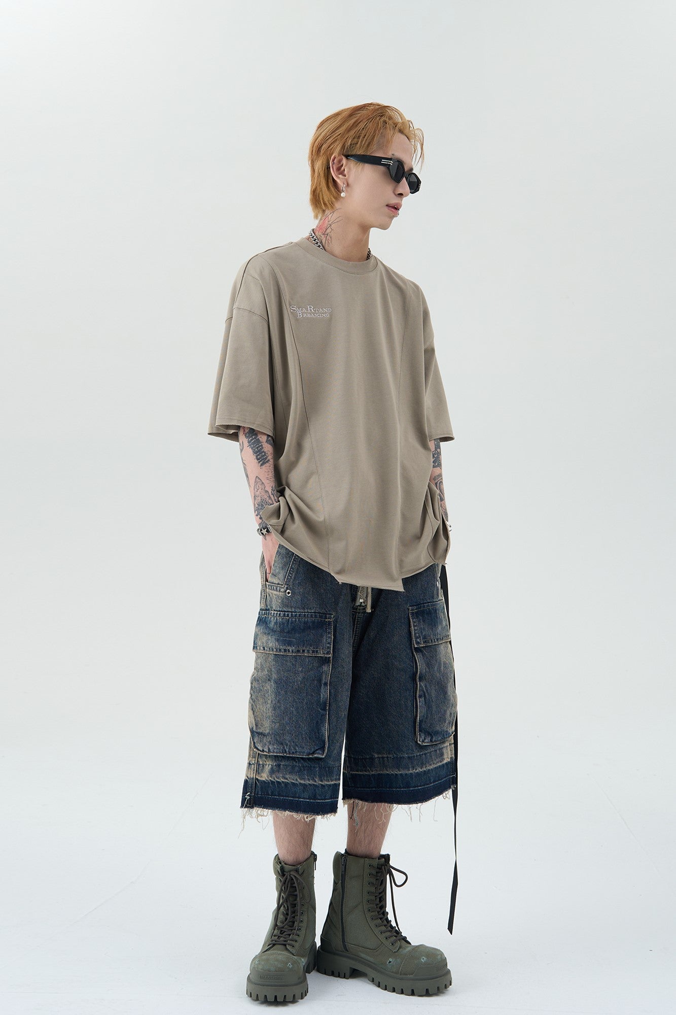 DENIM PAINTER SHORTS MNW1719