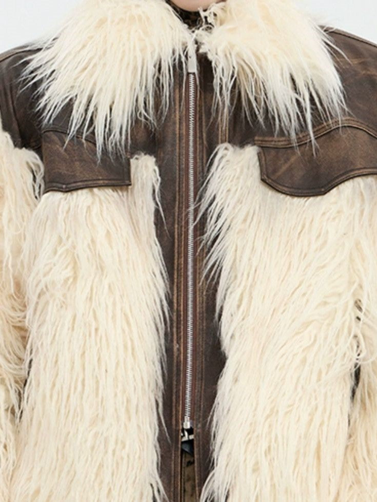 SWITCHABLE ECO FUR PU JACKET MNW1526