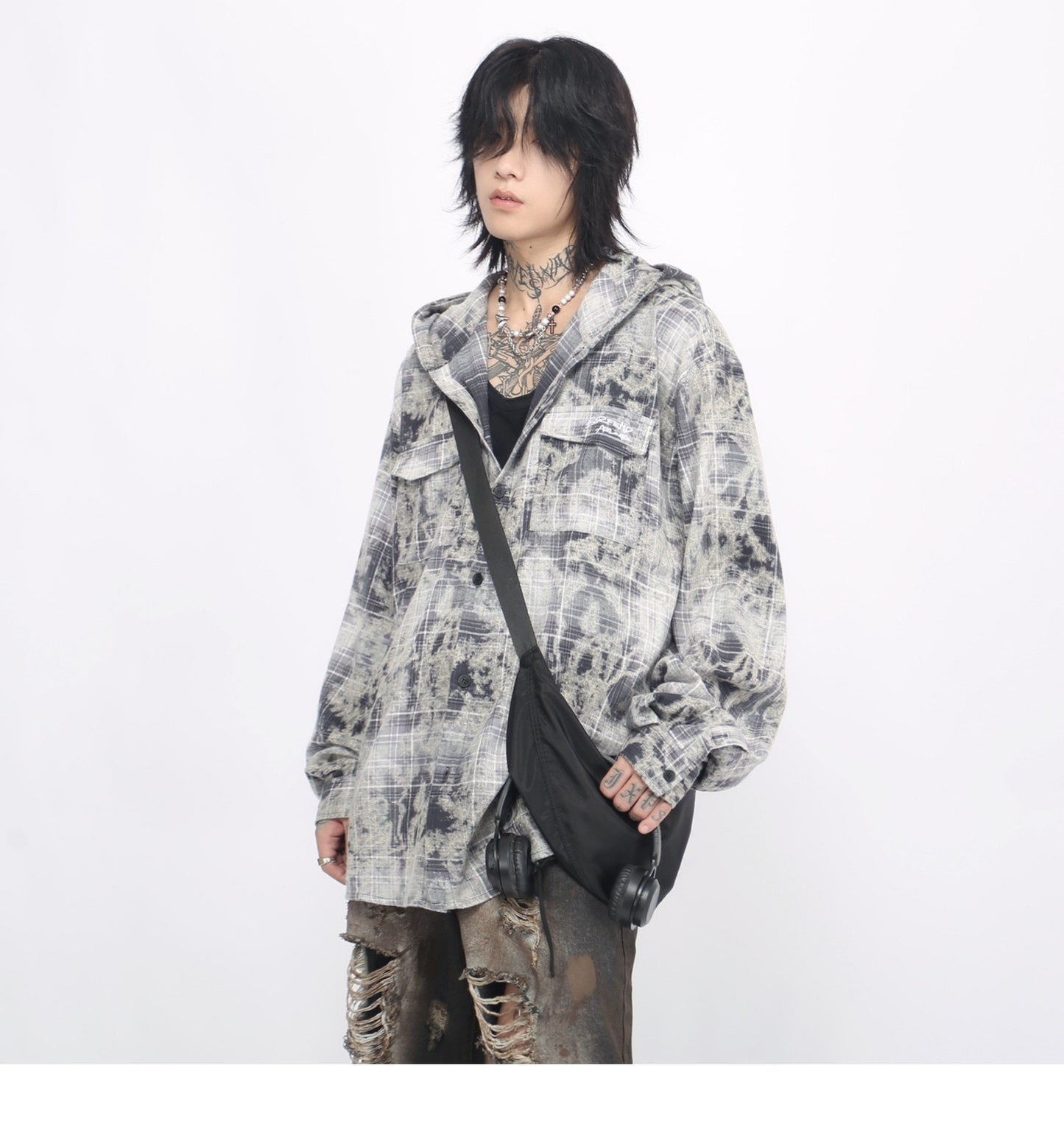 CHECK HOODIE MNW1891