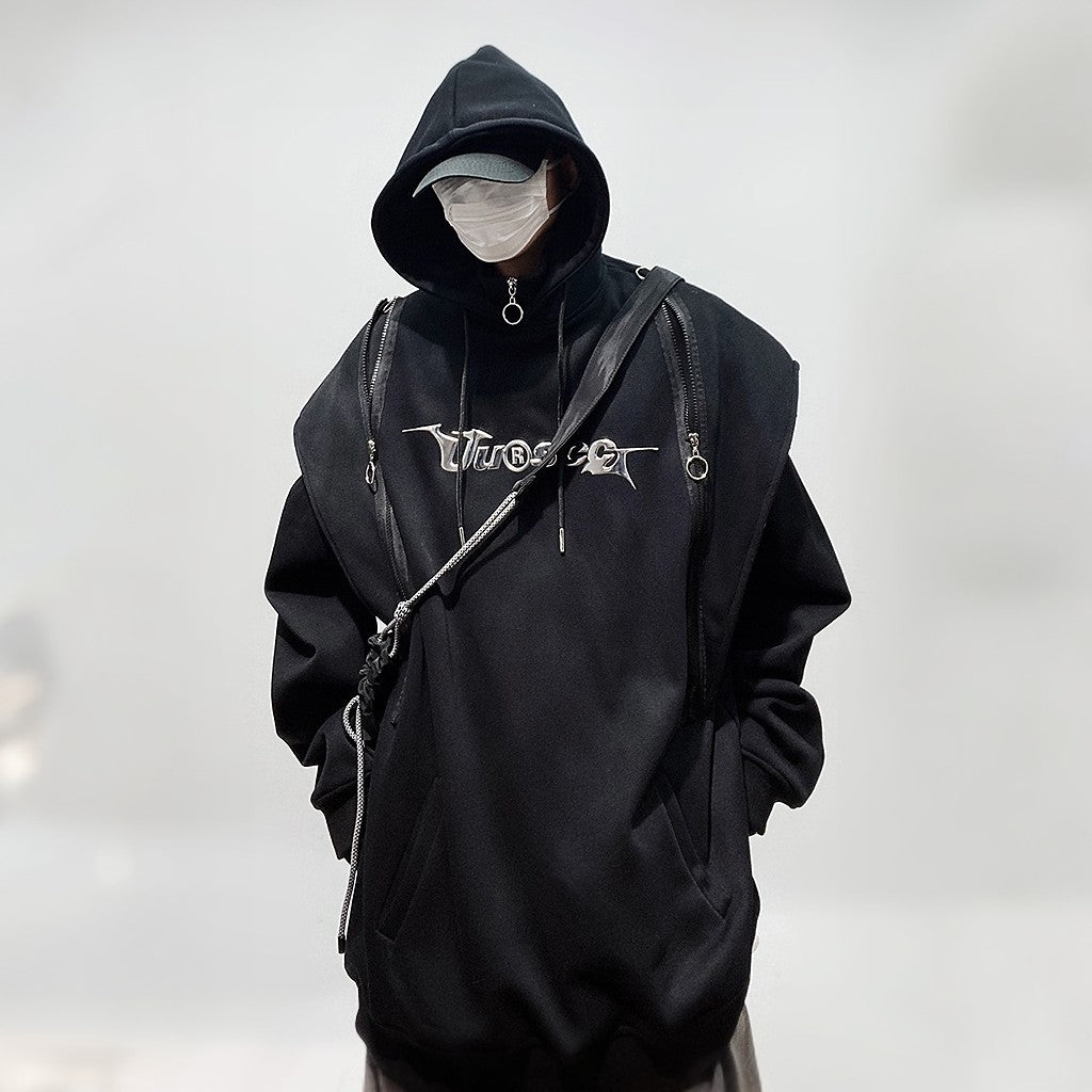 HIGH NECK ZIP HOODIE MNW1634