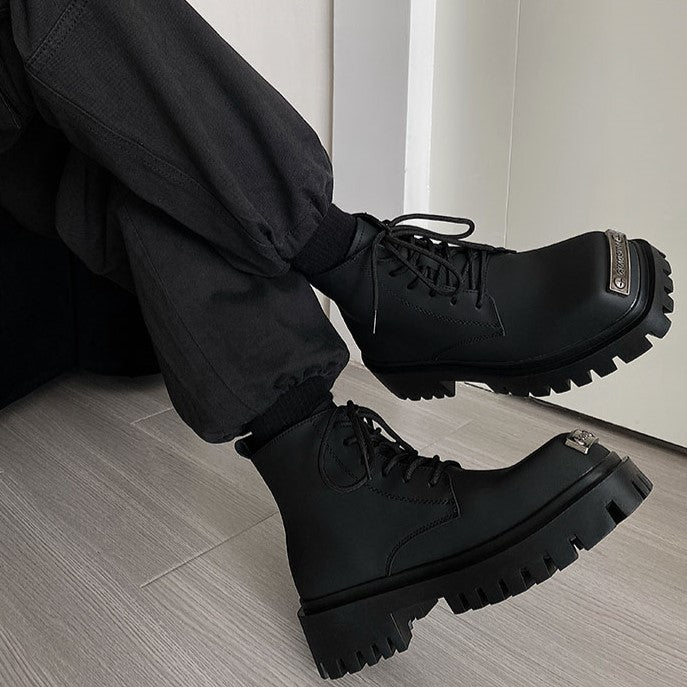 PLATE LACE UP BOOTS MNW1241