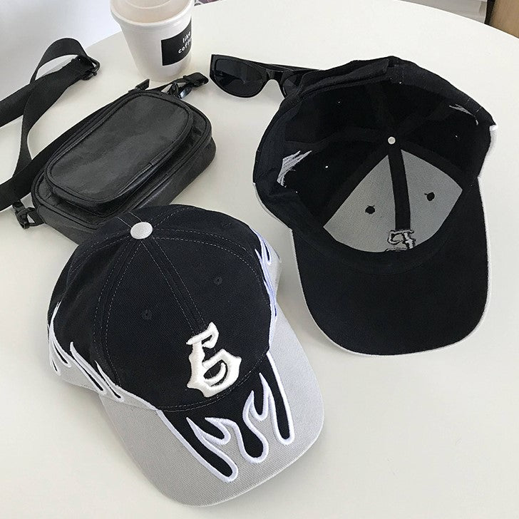 FLAME EMBROIDERY CAP MNW1590