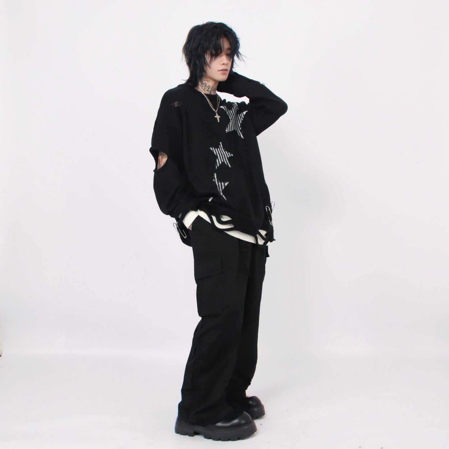 STAR DAMAGE KNIT MNW1278