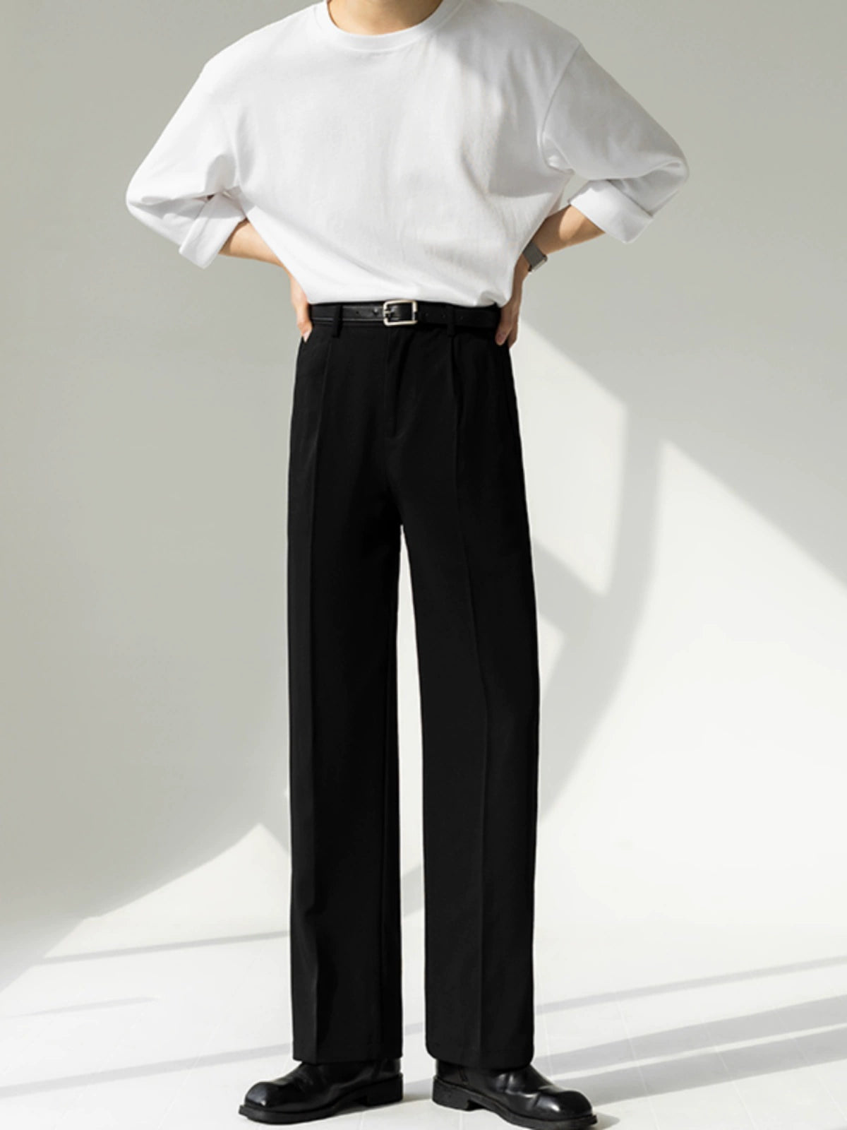 STYLISH STRAIGHT SLACKS MNW1952