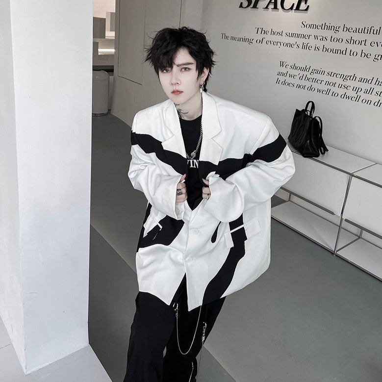 IRREGULAR COLOR JACKET MNW1052
