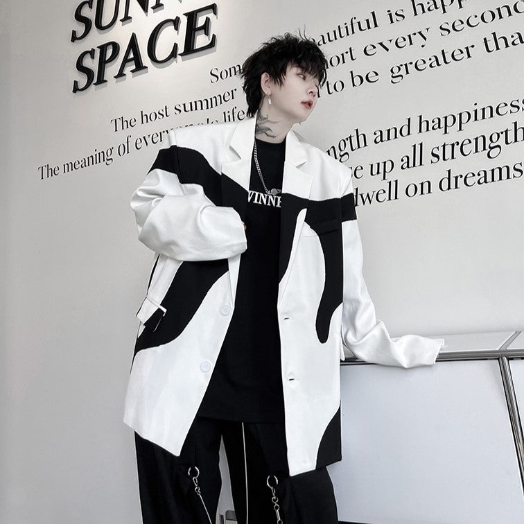 IRREGULAR COLOR JACKET MNW1052