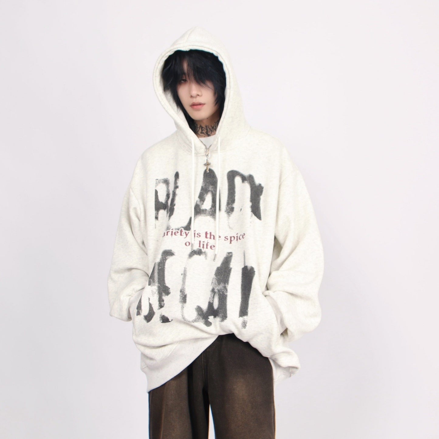 BROKEN LETTERS HOODIE MNW1182