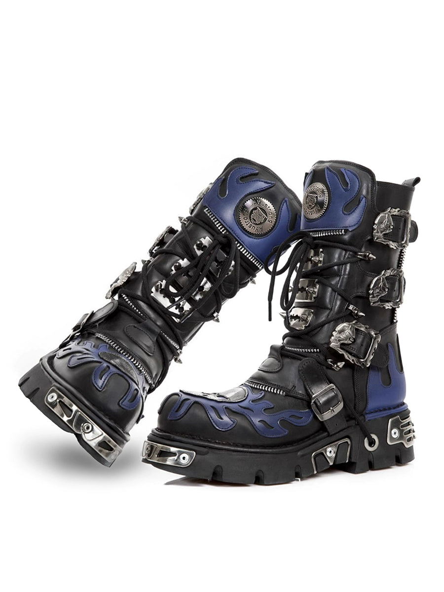 BLUE-BLACK REBEL BOOTS MNW1998