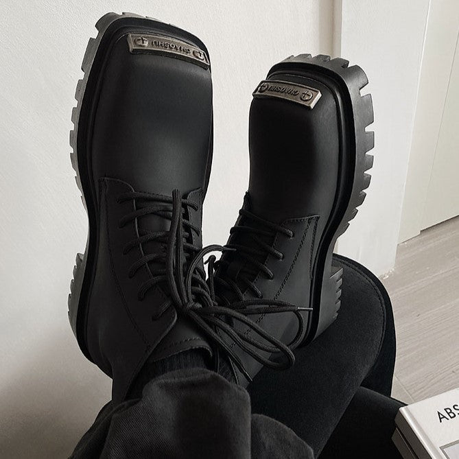 PLATE LACE UP BOOTS MNW1241