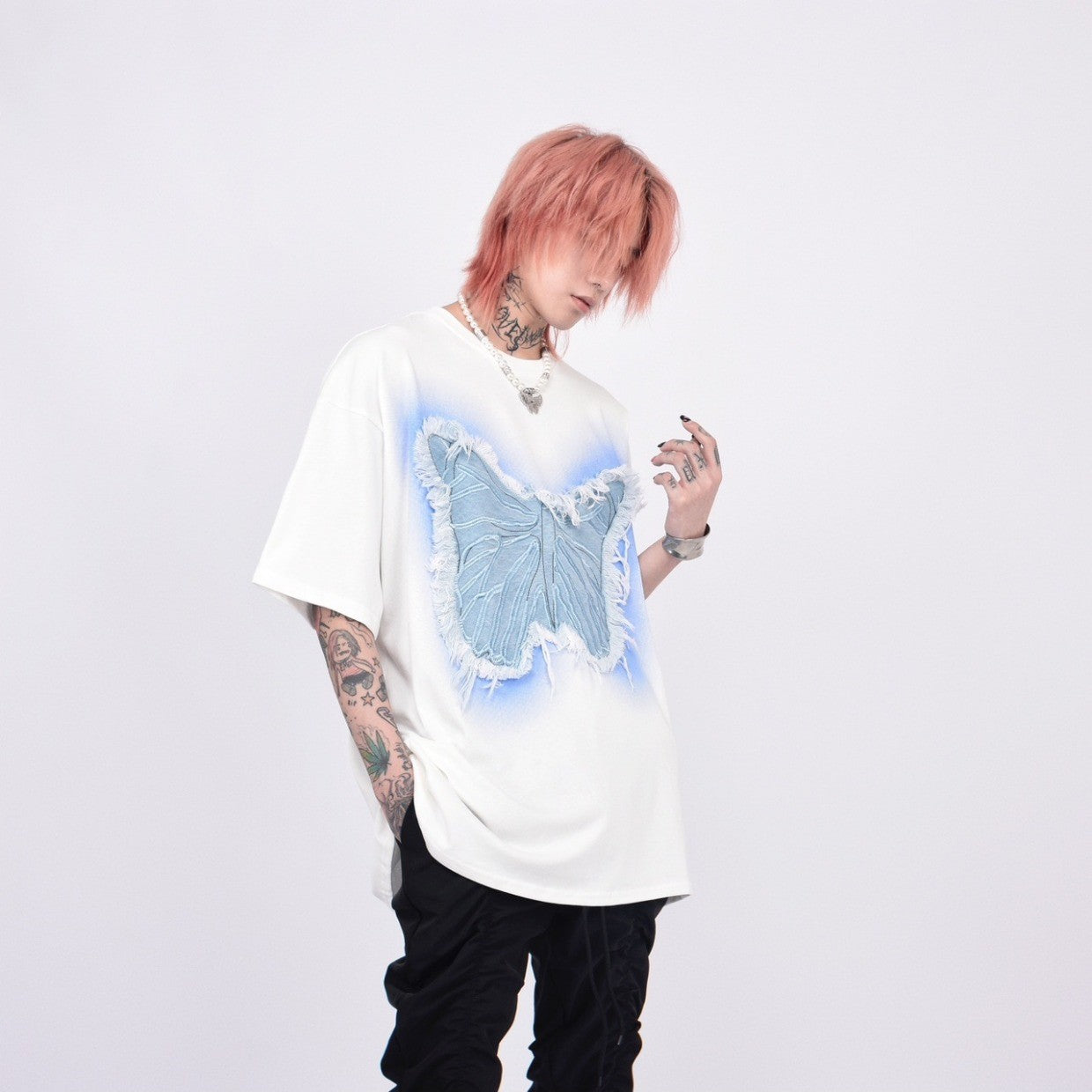 COLOR BUTTERFLY T-SHIRT MNW555