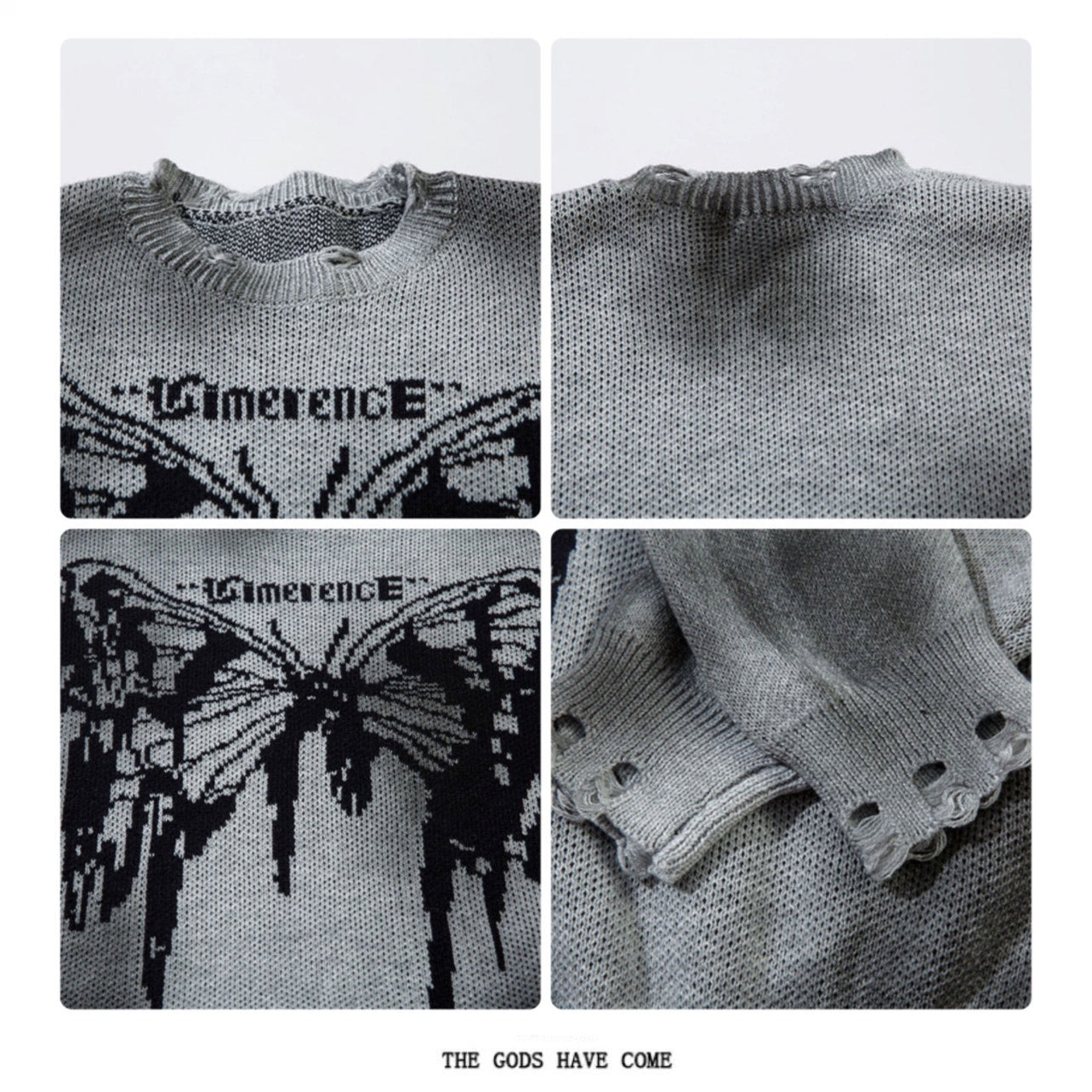 BUTTERFLY DAMAGE KNIT MNW1892