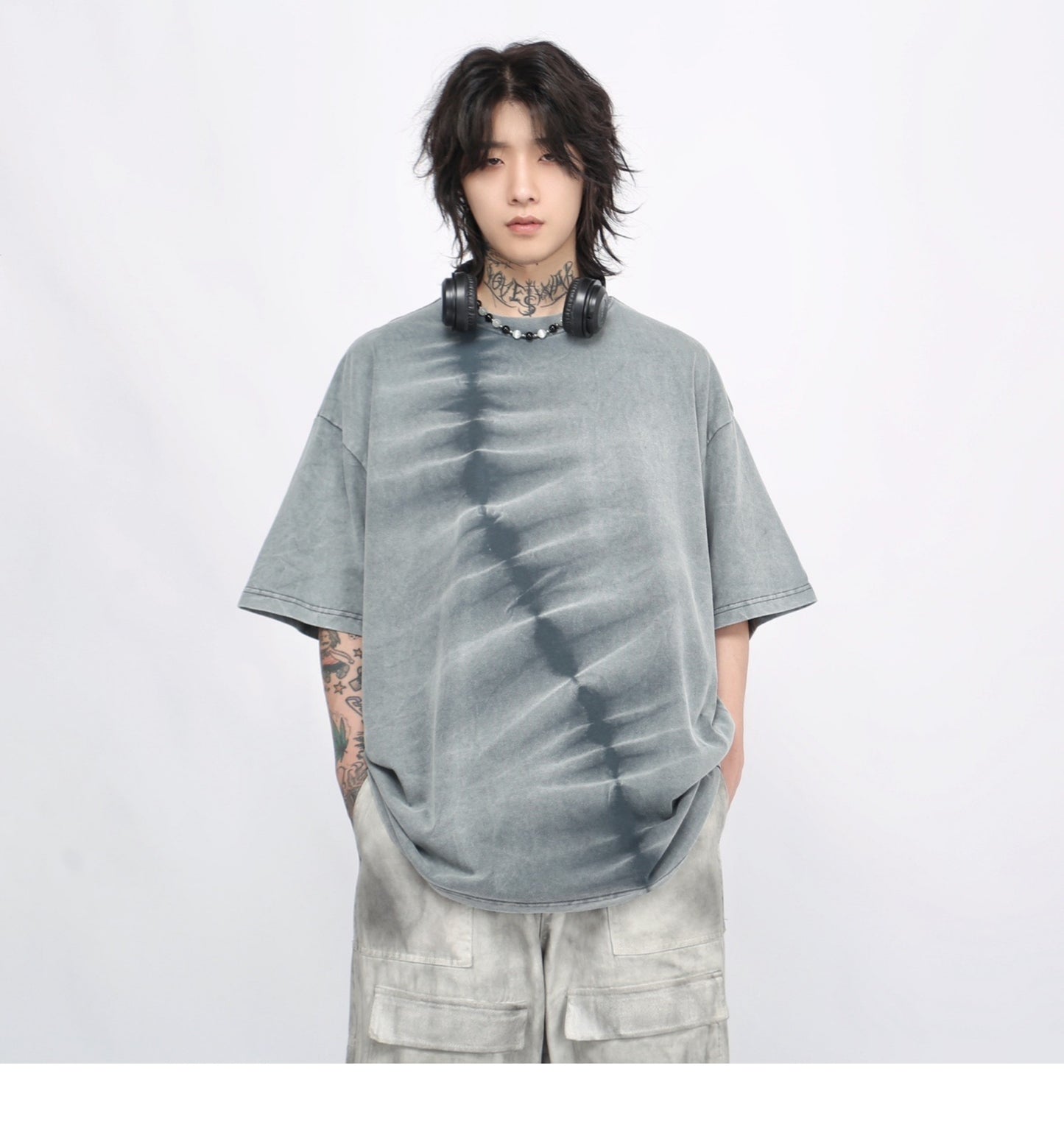 IRREGULAR TIE-DYE T-SHIRT MNW18