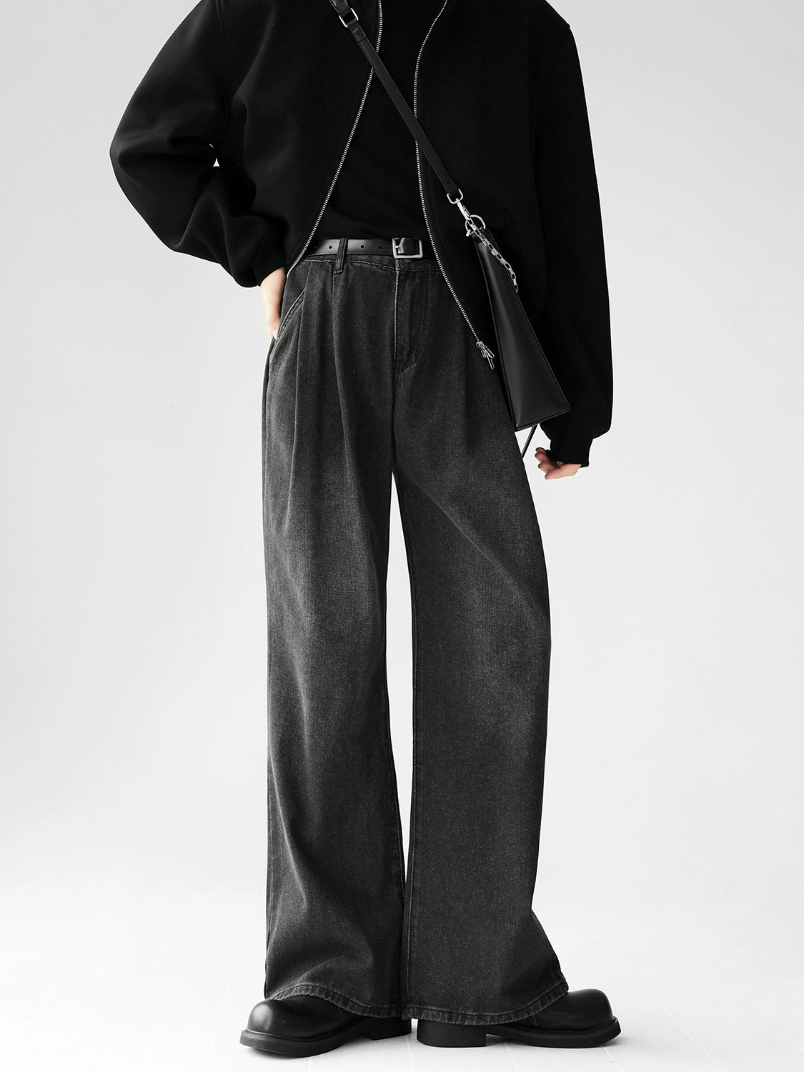 TRENDY WIDE WASHED PANTS MNW1950
