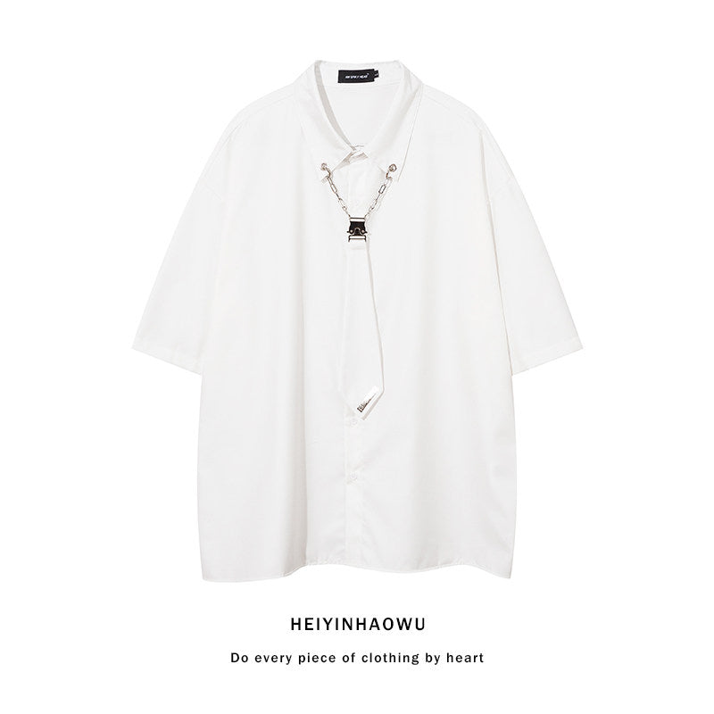 SHORT TIE SET CHAIN MAIL SIMPLE SHIRT MNW2100