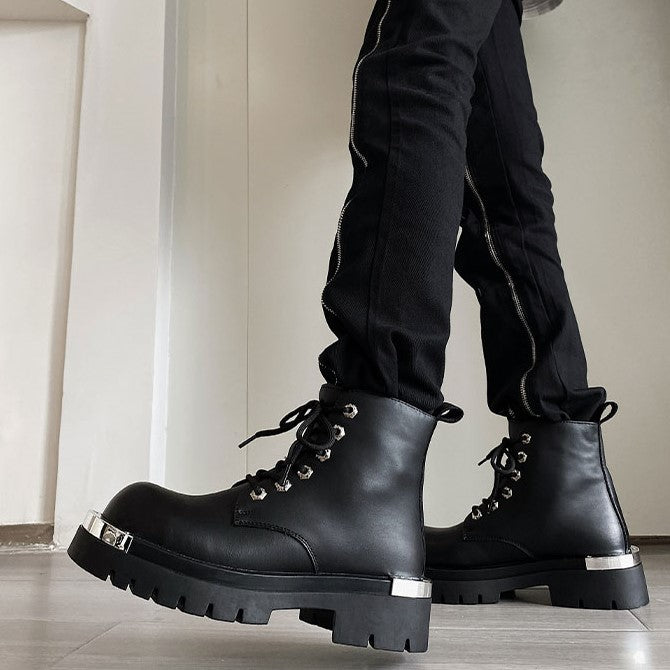METAL LACE UP BOOTS MNW1240