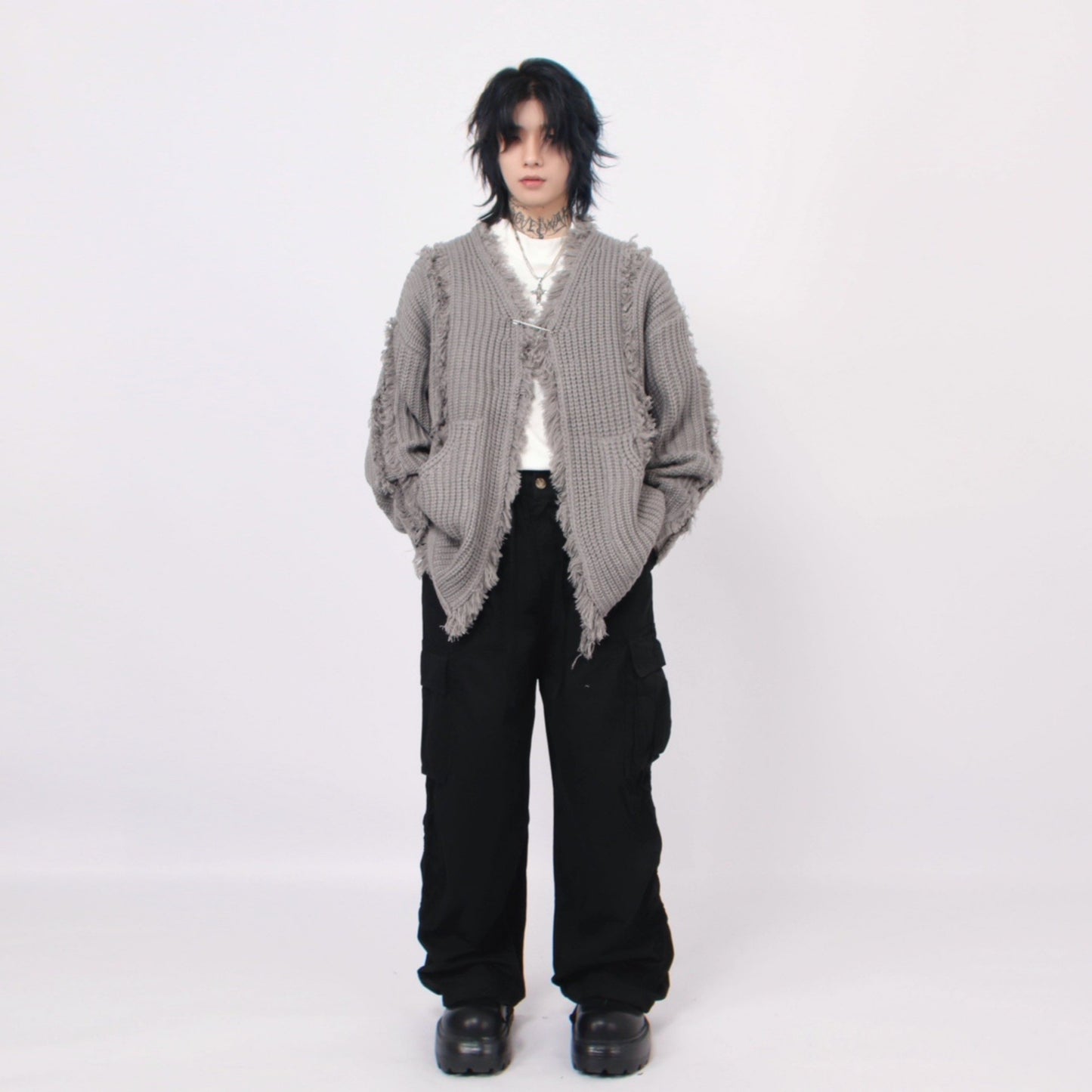 ROUGH DAMAGE CARDIGAN MNW1445