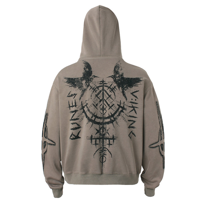 UNIQUE PRINT HOODIE MNW1924
