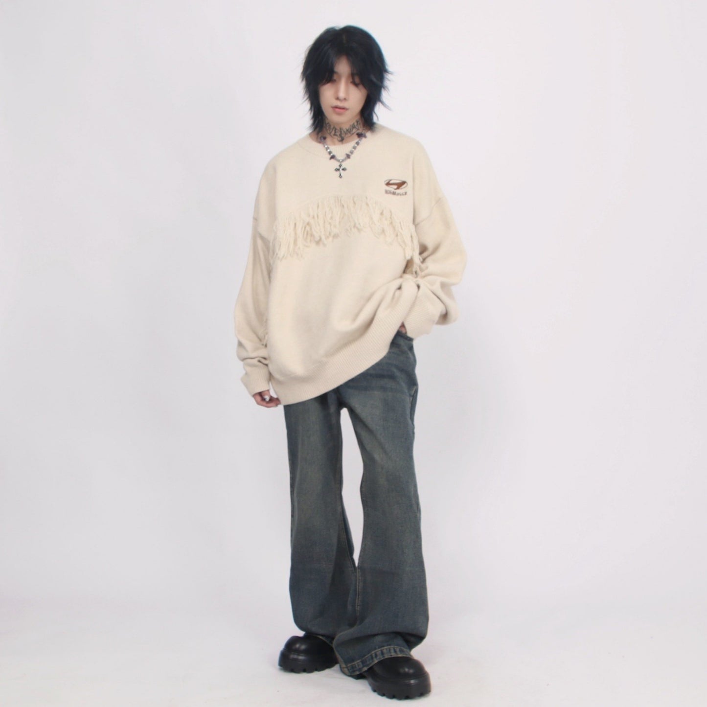 FRINGE PLAIN KNIT MNW1166