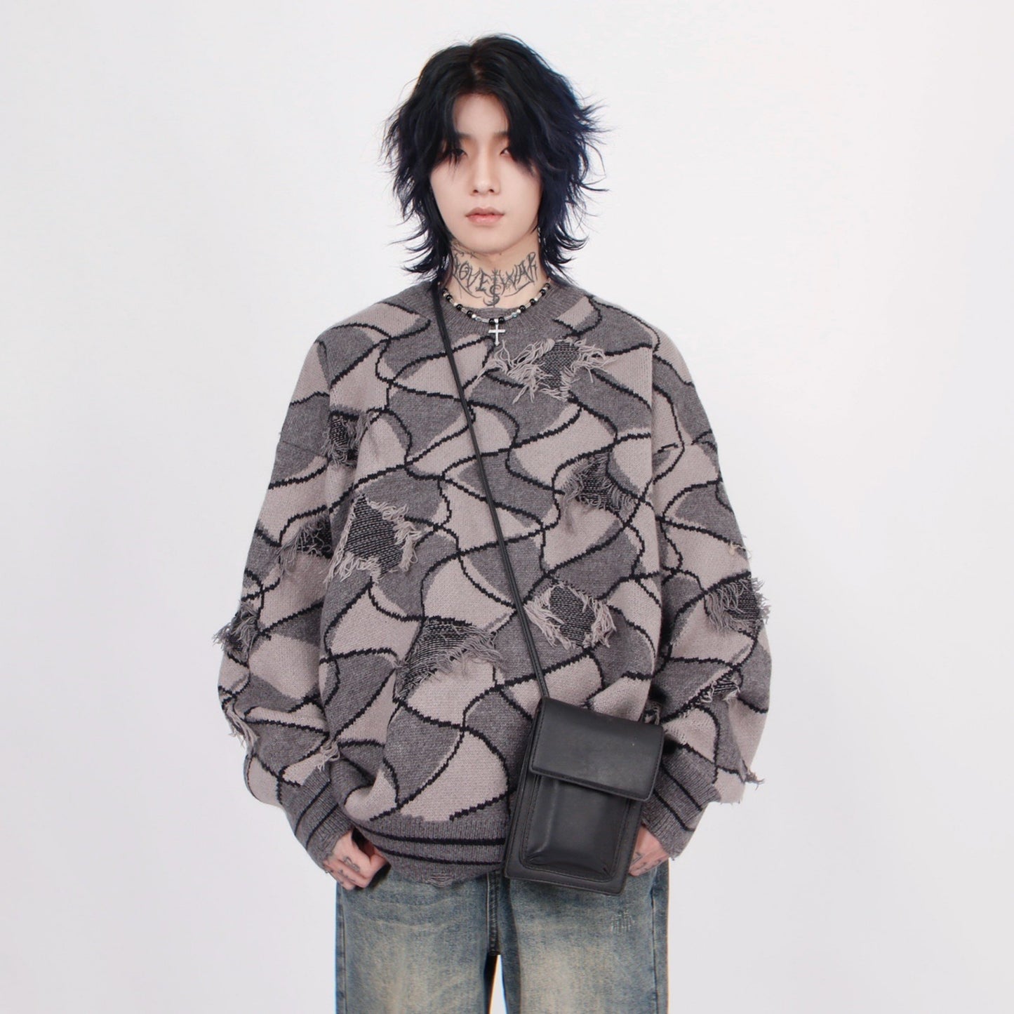 GEOMETRIC WAVE KNIT MNW1444
