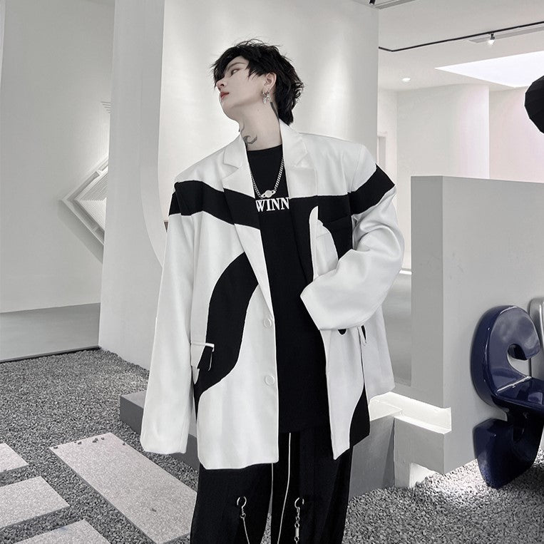 IRREGULAR COLOR JACKET MNW1052