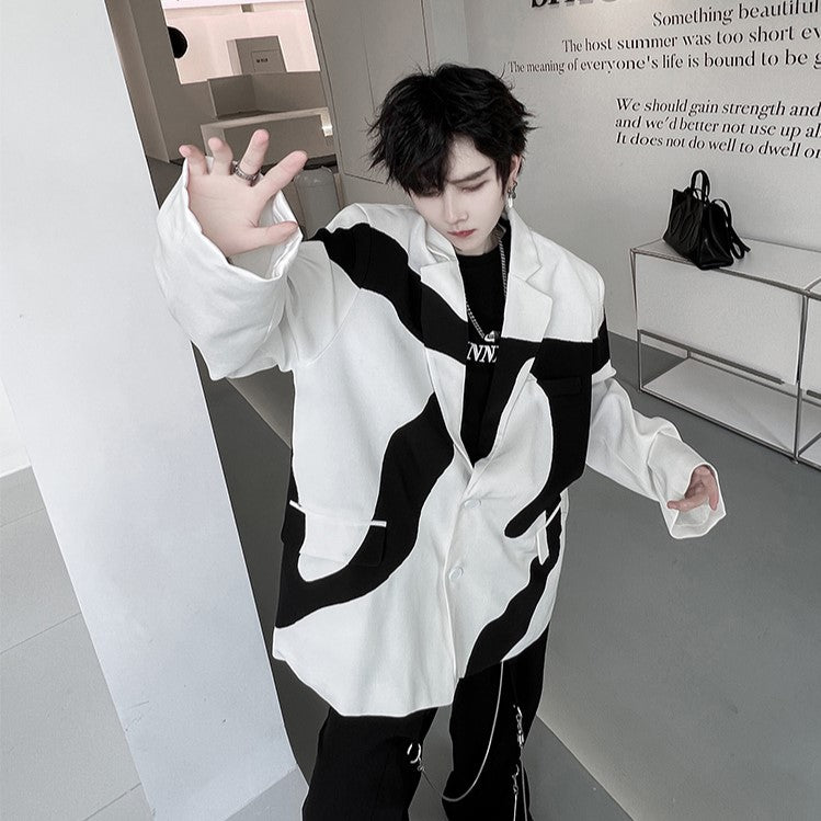 IRREGULAR COLOR JACKET MNW1052