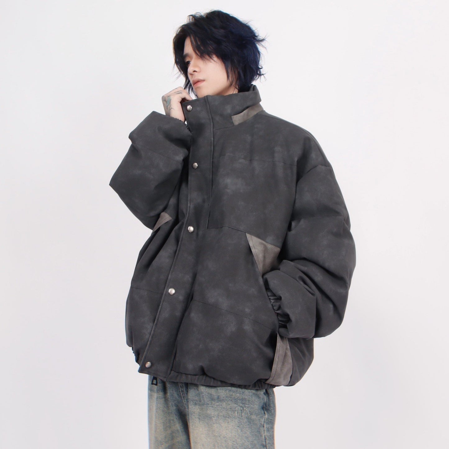 SPOTTED STAND PU JACKET MNW1555