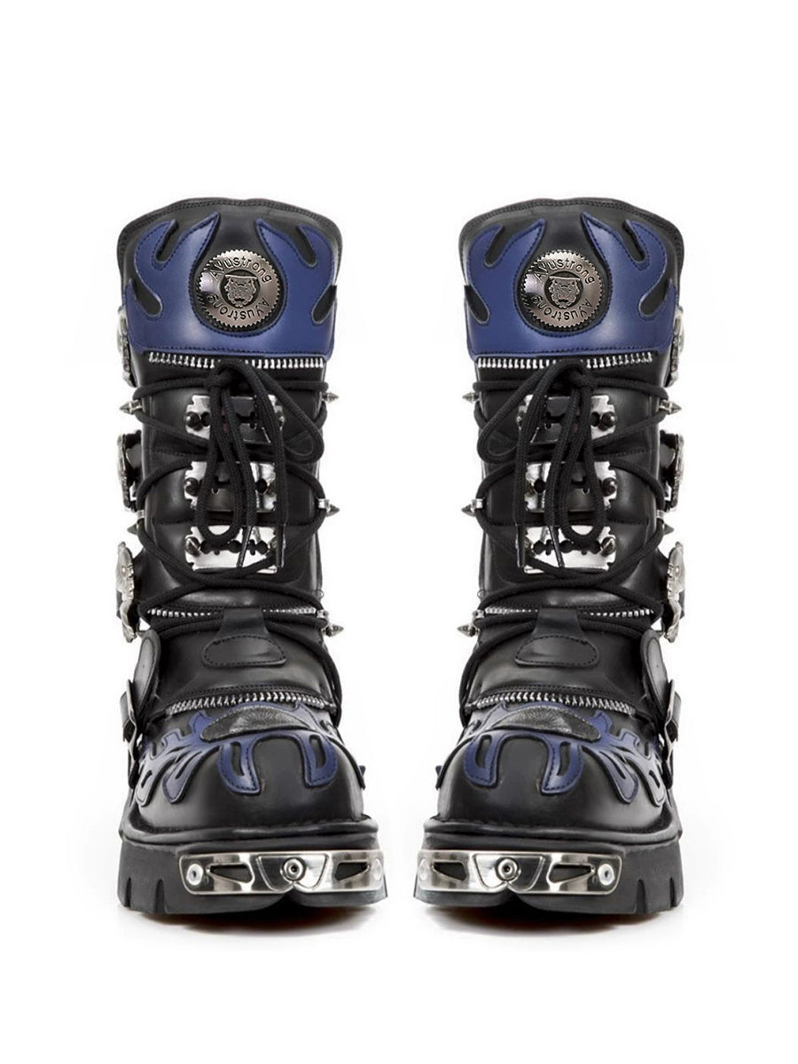 BLUE-BLACK REBEL BOOTS MNW1998