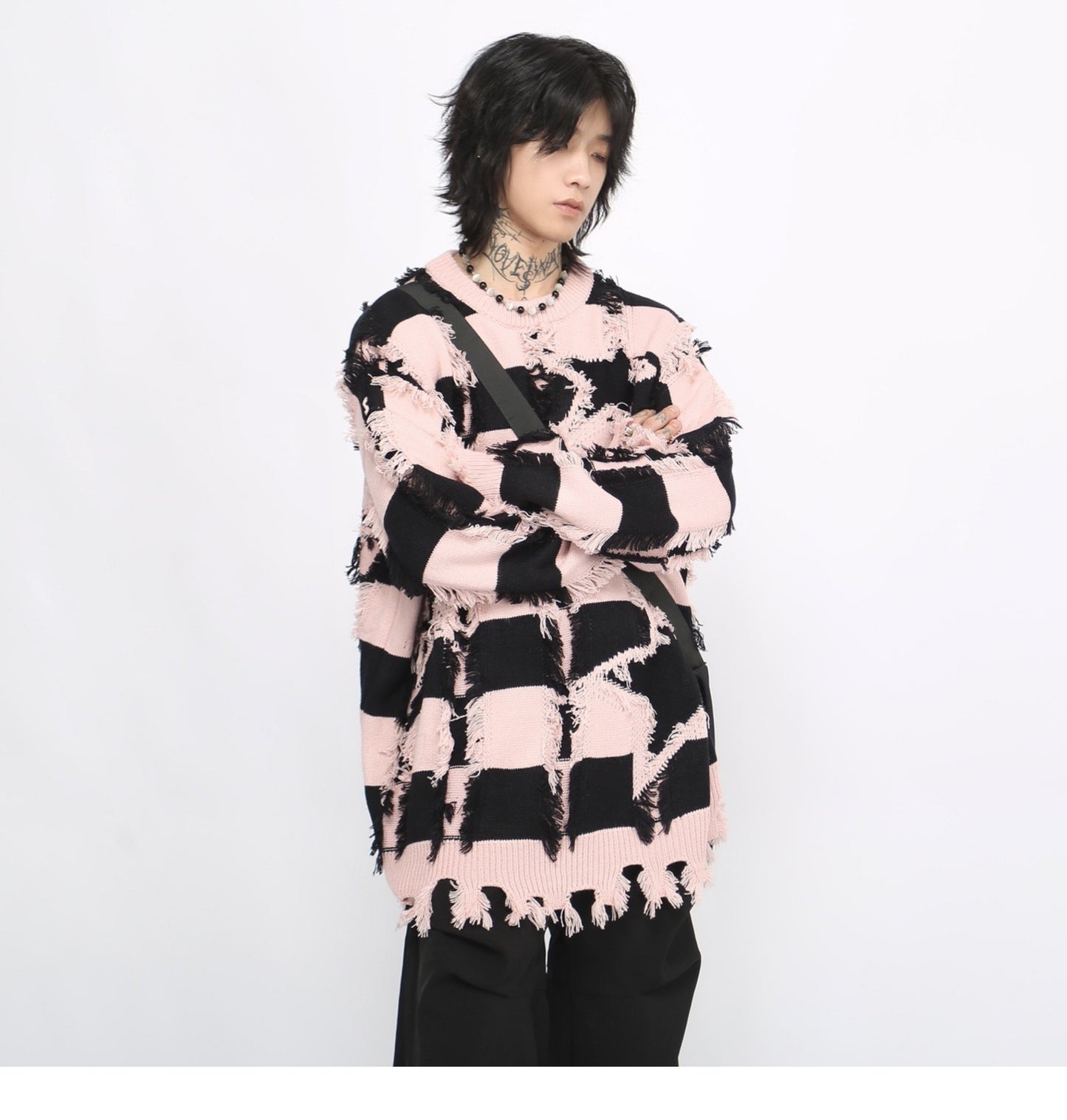 STAR BORDER DAMAGE KNIT MNW1893