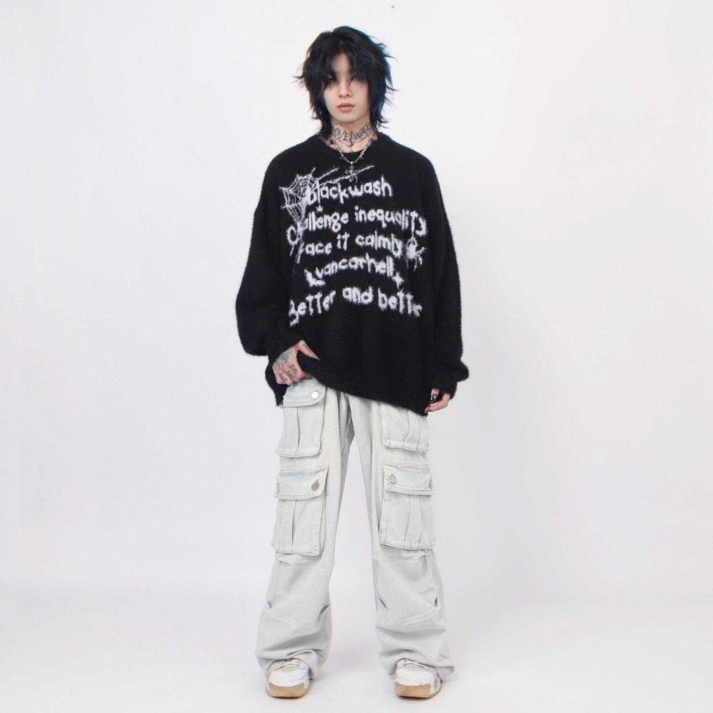 SPIDER TEXT KNIT MNW1443