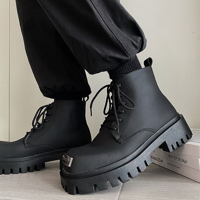 PLATE LACE UP BOOTS MNW1241