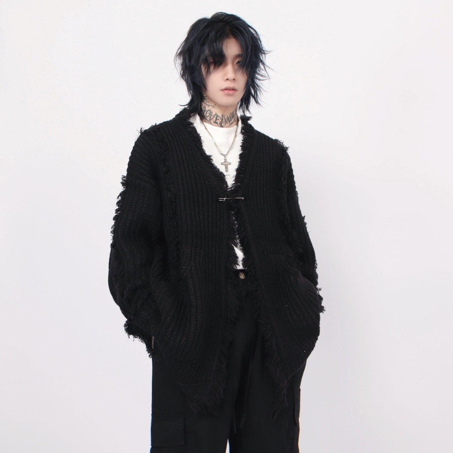 ROUGH DAMAGE CARDIGAN MNW1445