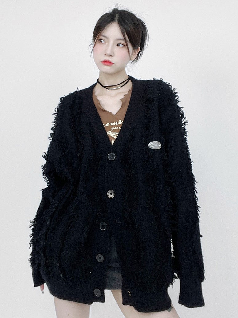 FRINGE CARDIGAN MNW1294
