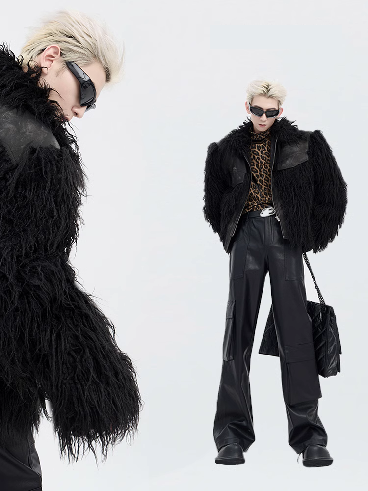 SWITCHABLE ECO FUR PU JACKET MNW1526