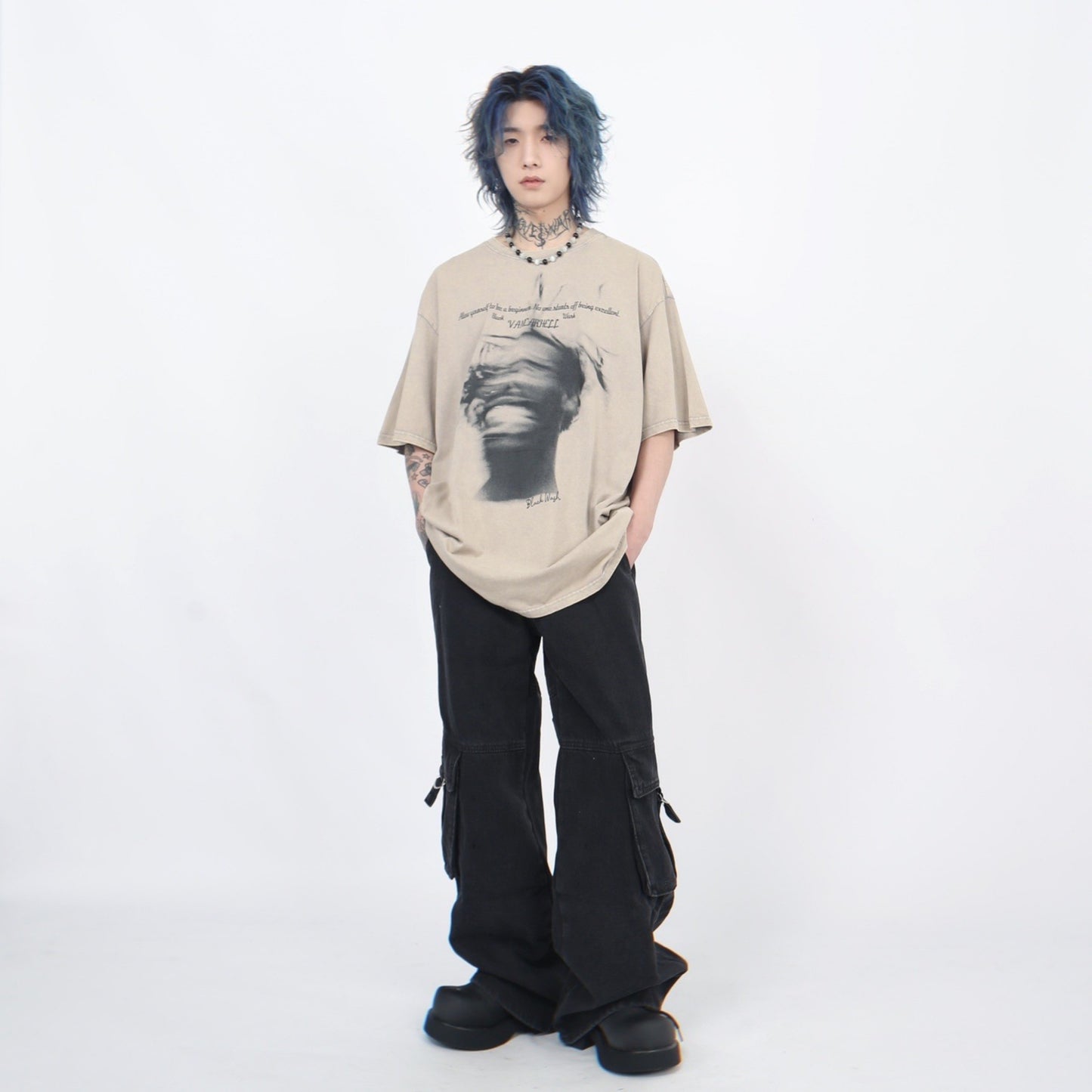 ABSTRACT FACE T-SHIRT MNW1784