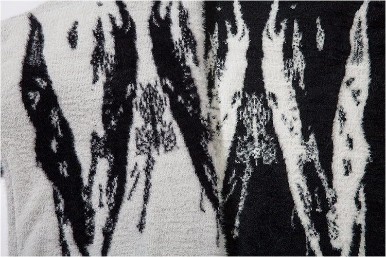 SCRIBBLE ZIP KNIT MNW1530